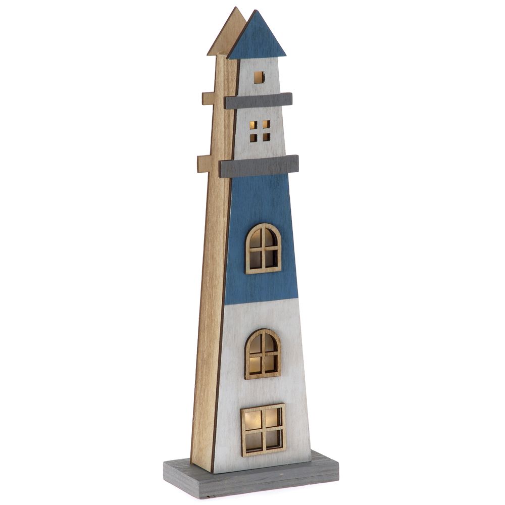 Decoratiune din lemn Lighthouse Decoratiune din lemn Lighthouse
