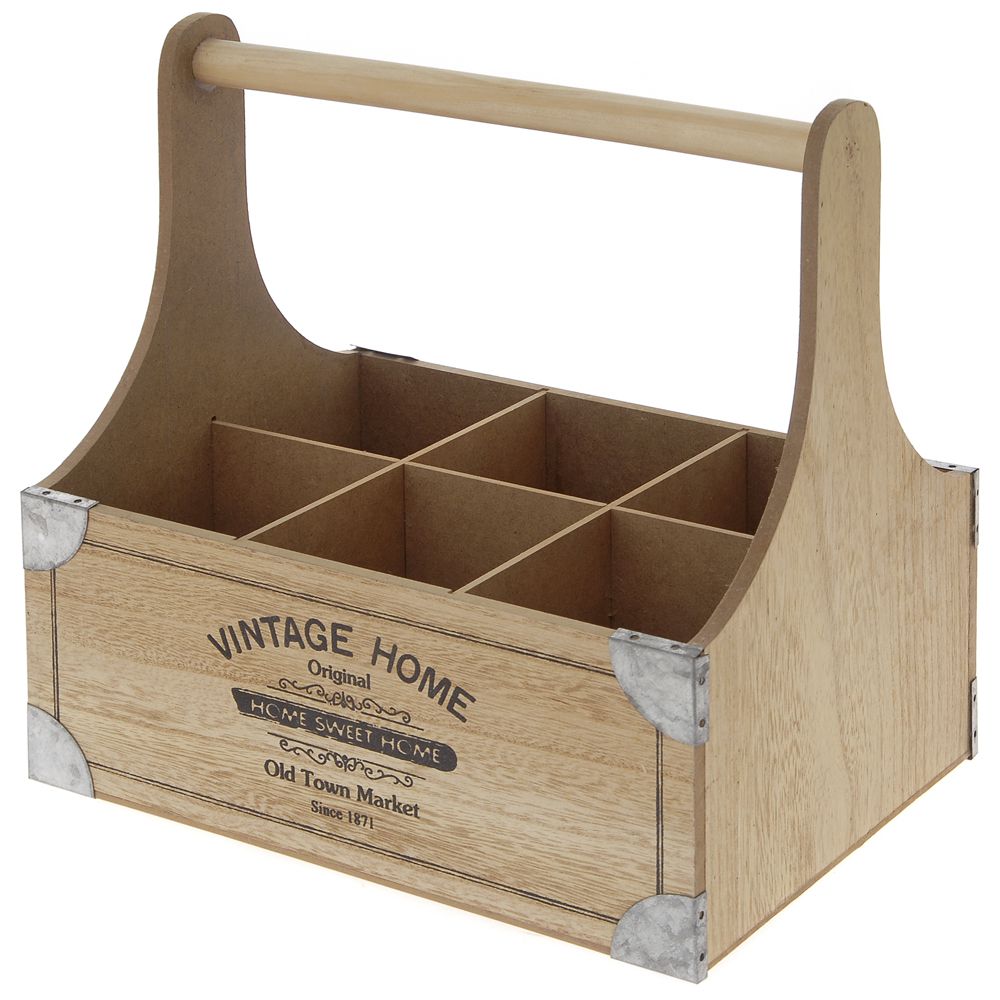 Suport de sticle din lemn Vintage Home
