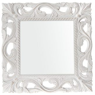 Oglinda din lemn Imperia Blanche